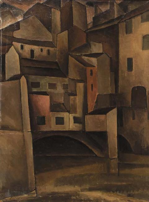 Leo Gestel Ponte Vecchio oil painting image